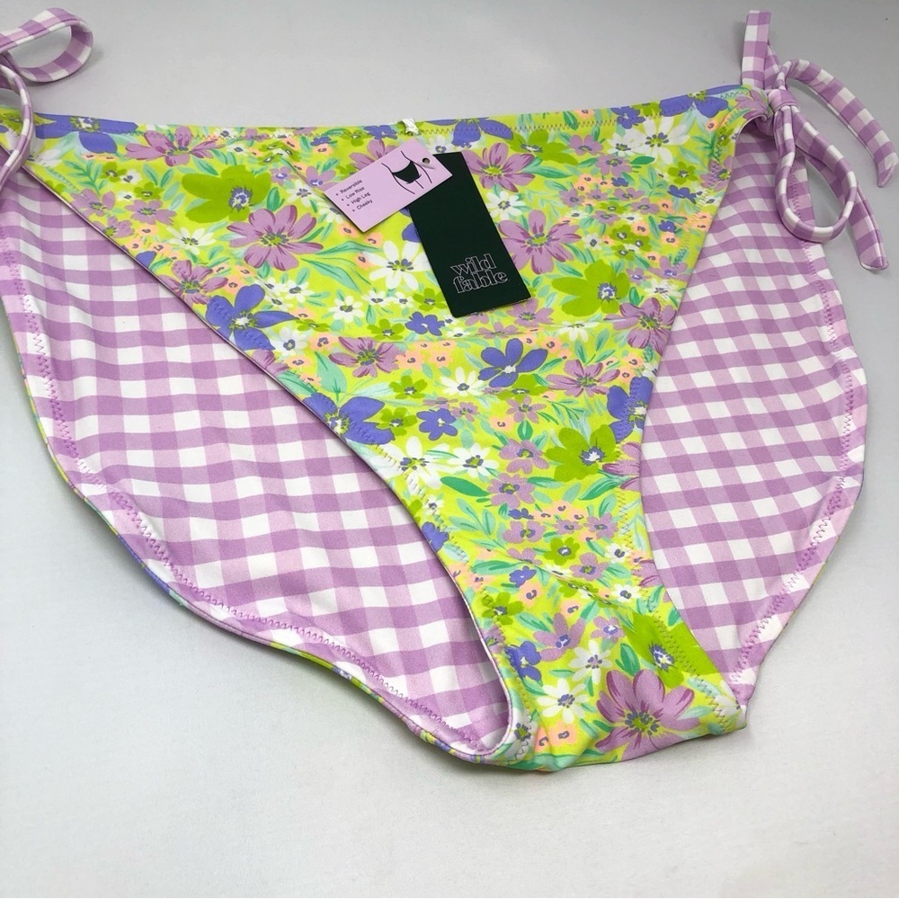 Wild Fable Bikini Bottom Women’s Size 2X (20-22) Reversible Low-Rise High Leg - Picture 5 of 11